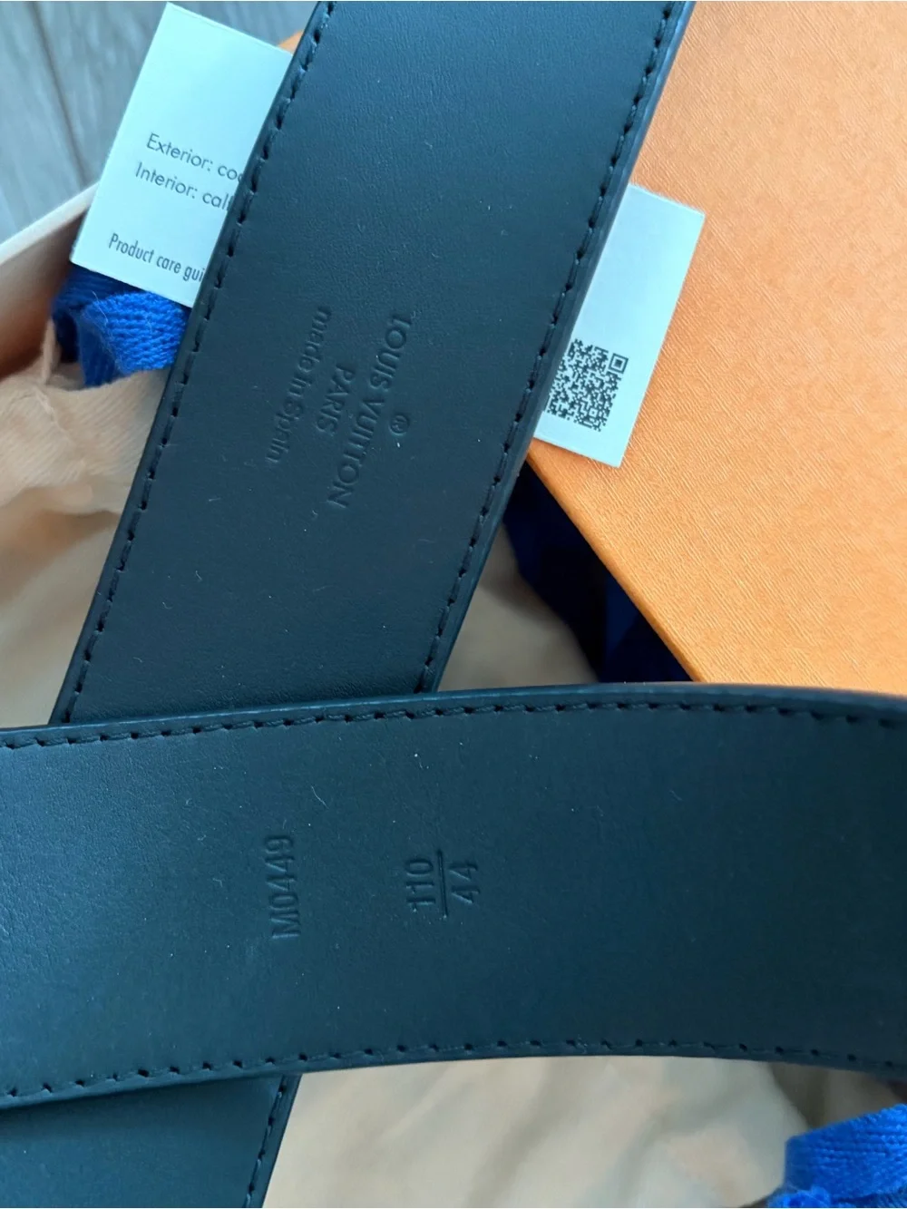 Louis Vuitton Black Monogram Canvas Men's Belt with LV Buckle 110cm